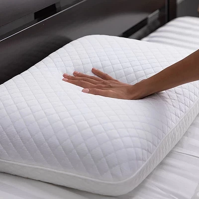 Dr. Pillow Dreamcool Pillow With Cooling Gel & Charcoal Memory Foam, White 4 Dr. Pillow Dreamcool Pillow With Cooling Gel & Charcoal Memory Foam, White - Image 4