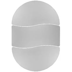 Emma And Oliver 3 Piece 86" Oval Wave Collaborative Grey Kids Adjustable Activity Table Set -Home Decoration Store GUEST f6f002bf 6f6d 490a b5fb fa8d95df5eae