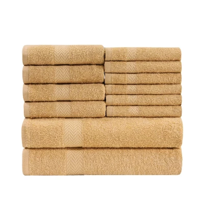 Absorbent Eco-Friendly Cotton Assorted 12-Piece Bath, Hand, Face Towel Set By Blue Nile Mills 10 Absorbent Eco-Friendly Cotton Assorted 12-Piece Bath, Hand, Face Towel Set By Blue Nile Mills - Image 10