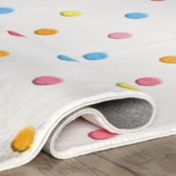NuLOOM Ilse Colorful Dots Machine Washable Kids Area Rug -Home Decoration Store GUEST f78e1c59 0151 43b4 8b65 fc5d151d74a5