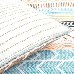 Lush Décor 3pc Hygge Geo Reversible Cotton Quilt & Sham Set -Home Decoration Store GUEST f863a364 c97a 4568 8dee b60682881579