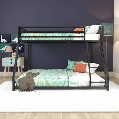 Twin/Full Max Metal Bunk Bed Black - Room & Joy 3 Twin/Full Max Metal Bunk Bed Black - Room & Joy - Image 3