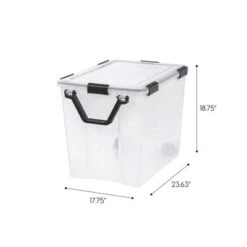 IRIS USA WEATHERPRO Airtight Plastic Storage Bin With Lid And Seal And Secure Latching Buckles 22 IRIS USA WEATHERPRO Airtight Plastic Storage Bin With Lid And Seal And Secure Latching Buckles -Home Decoration Store GUEST fa362b94 a81b 4d40 8ffc 8b1b34c0e5ee