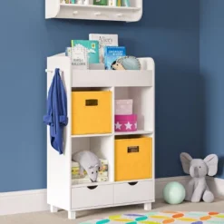Kids' Book Nook Cubby Storage Cabinet With Bookrack - RiverRidge Home -Home Decoration Store GUEST fda9b03e b864 42a5 9664 6b841f3f648f