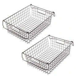 Set Of 2 Storage Bins - Basket Set For Toy, Kitchen, Closet, And Bathroom Storage - Large Shelf Organizers With Handles By Home-Complete (Brown) 16 Set Of 2 Storage Bins - Basket Set For Toy, Kitchen, Closet, And Bathroom Storage - Large Shelf Organizers With Handles By Home-Complete (Brown) -Home Decoration Store GUEST fddbc4b1 a136 464a b23e 16199efa1819