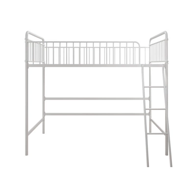 Twin Kaila Metal Loft Bed White - Room & Joy 7 Twin Kaila Metal Loft Bed White - Room & Joy - Image 7