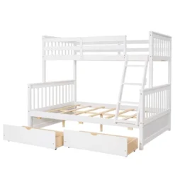 Twin Over Full Bunk Bed With Ladders And Two Storage Drawers-ModernLuxe -Home Decoration Store GUEST fe62d2aa 39e8 4cd7 9324 9253b1f08aef