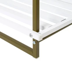 Honey-Can-Do 2 Tier Square Tube Shoe Rack Olive And White -Home Decoration Store GUEST fec1b1ec df59 47c2 97e9 10f73286e8d9