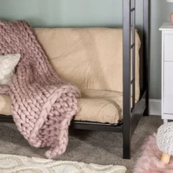 Twin Over Futon Analise Metal Bunk Bed Black - Saracina Home -Home Decoration Store GUEST ffe84cd1 2ca5 49b4 b5d9 a86751b3e5fc